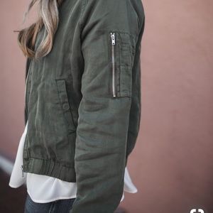 Banana Republic army green military/utility jacket